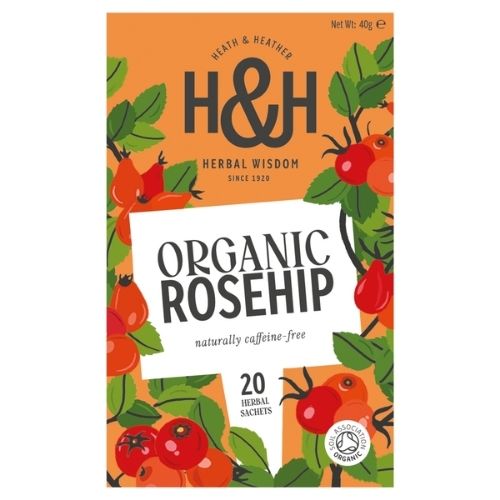 HEATH & HEATHER ORGANIC ROSEHIP HERBAL 20S SACHETS 40G