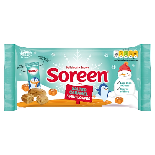 SOREEN XMAS SALTED CARAMEL MINI LOAVES 5S-XMAS