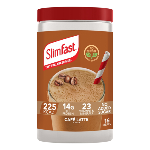 SLIMFAST CAFE LATTE FLAVOUR SHAKE 584G