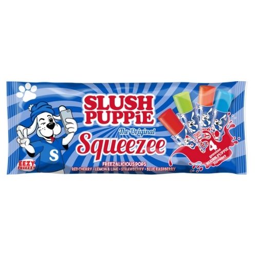 SLUSH PUPPIE ASSORTED SQUEEZEE ICE POPS 60ML