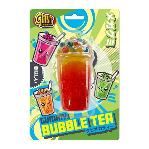 ROSE BUBBLE TEA GIANT CANDY CO GUMMY SWEETS ROSE 120G