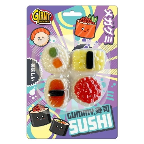 ROSE SUSHI GIANT CANDY CO GUMMY SWEETS ROSE 120G