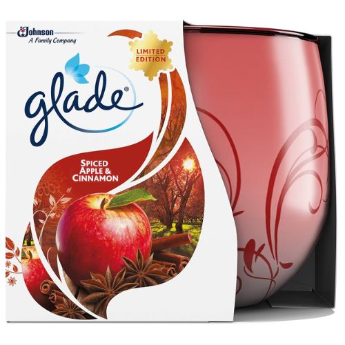 GLADE CANDLE WARM APPLE PIE PMP £2.99 108G