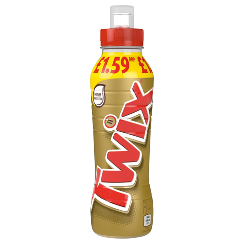TWIX CHOCOLATE BROWNIE MILK SHAKE DRINK PMP £1.59 350ML