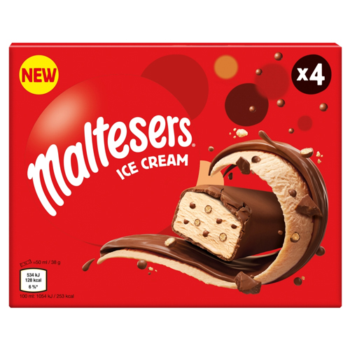 MALTESERS ICE CREAM BAR 4PK