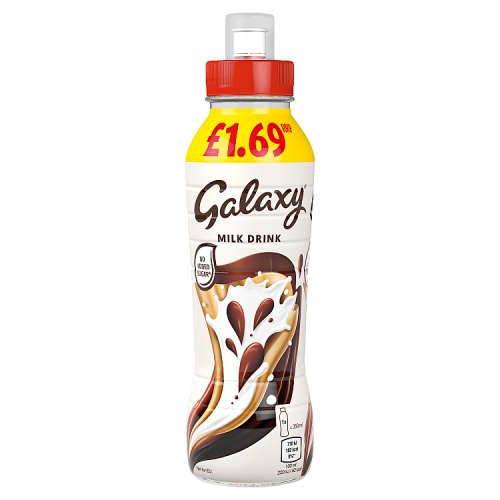 GALAXY CHOCOLATE MILK SHAKE DRINK PMP £1.69 350ML