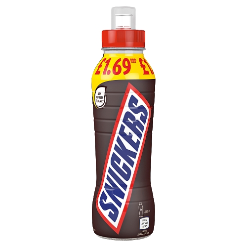 SNICKERS CHOCOLATE MILK SHAKE DRINK PMP £1.69 350ML