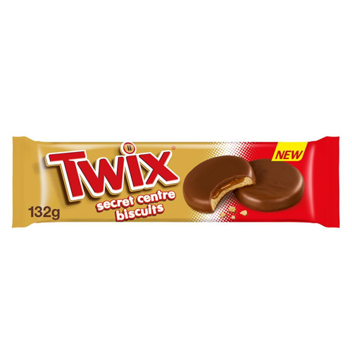TWIX SECRET CENTRE BISCUITS 132G-UK