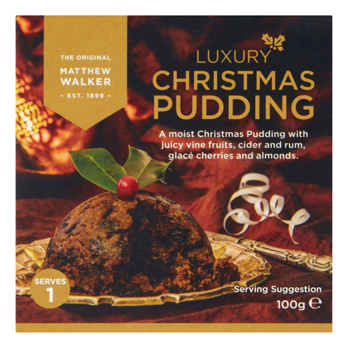MATTHEW WALKER LUXURY XMAS PUDDING 100G-XMAS