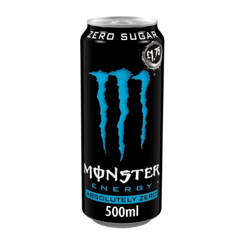MONSTER ENERGY ABSOLUTELY ZERO SUGAR CAN PMP £1.75 500ML