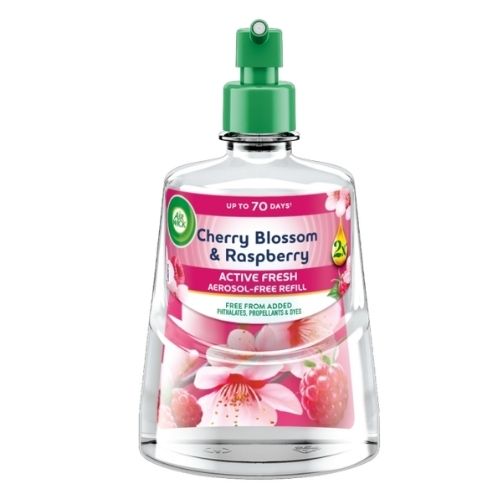 AIRWICK CHERRY BLOSSOM & RASPBERRY AEROSOL-FREE AUTOMATIC SPRAY REFILL 228ML