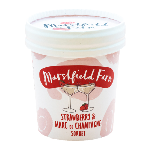 MARSHFIELD STRAWBERRY & CHAMPAGNE SORBET 125ML