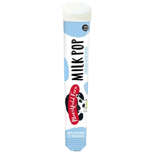 MARSHFIELD FARM VANILLA MILK POP 100ML