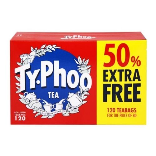 TYPHOO BLACK TEA +50% EXTRA 120S