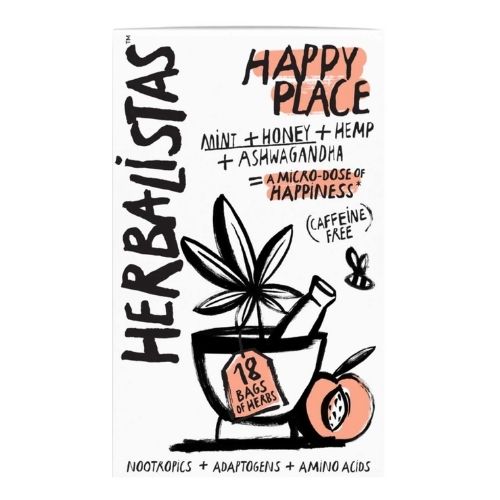 HERBALISTAS 18S HAPPY PLACE MINT + HONEY + HEMP + ASHWAGANDHA 45G