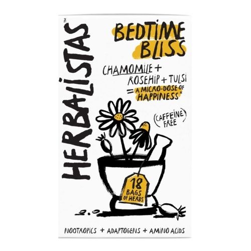 HERBALISTAS 18S BEDTIME BLISS CHAMOMILE + ROSEHIP + TULSI BAGS OF HERBS 40G