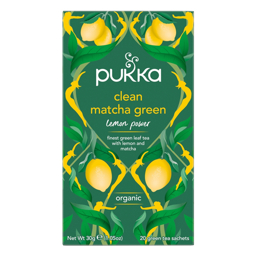 PUKKA ORGANIC CLEAN MATCHA GREEN 20'S
