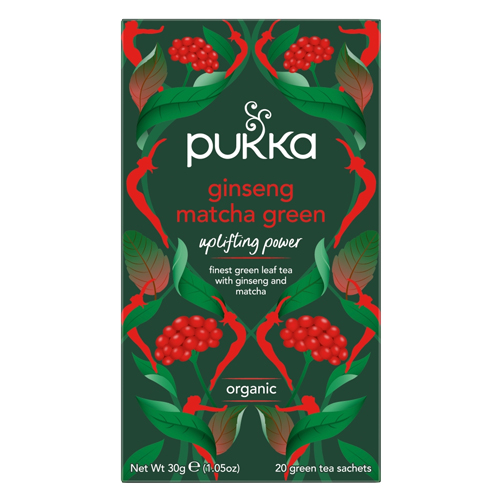 PUKKA ORGANIC GINSENG MATCHA GREEN 20'S