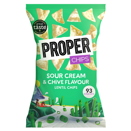 PROPER CHIPS SOUR CREAM AND CHIVE 85G