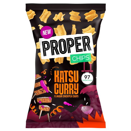 PROPER CHIPS KATSU CURRY FLAVOUR CHICKPEA CHIPS 85G
