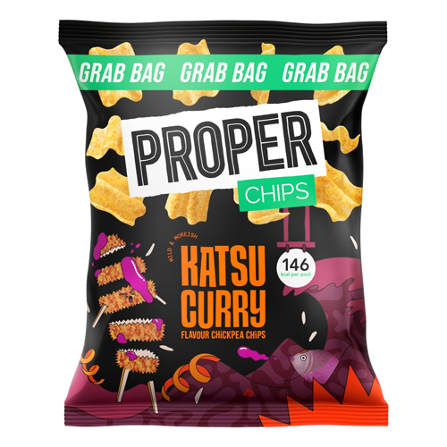 PROPER CHIPS KATSU CURRY FLAVOUR CHICKPEA CHIPS 30G