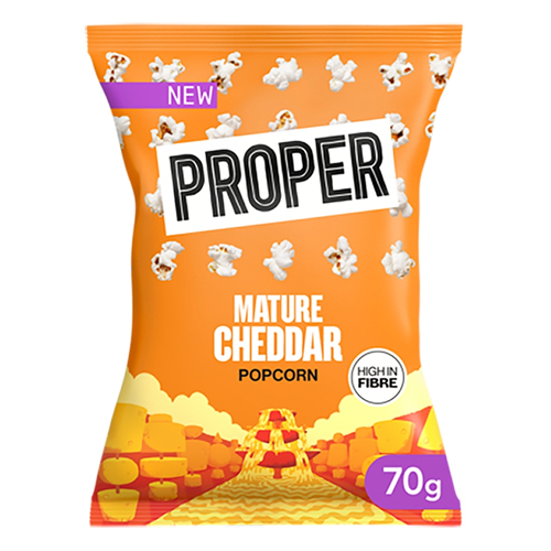 PROPERCORN MATURE CHEDDAR POPCORN 70G