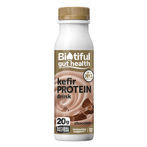 BIOTIFUL GUT HEALTH KEFIR CHOCOLATE HIGH PROTEIN DRINK 330ML