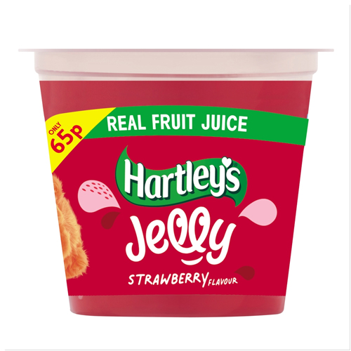 HARTLEY'S JELLY STRAWBERRY FLAVOUR PMP £65P 125G