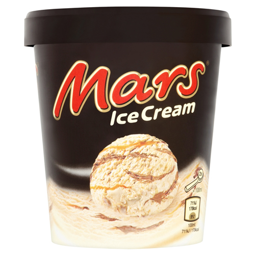 MARS ICE CREAM TUB 500ML