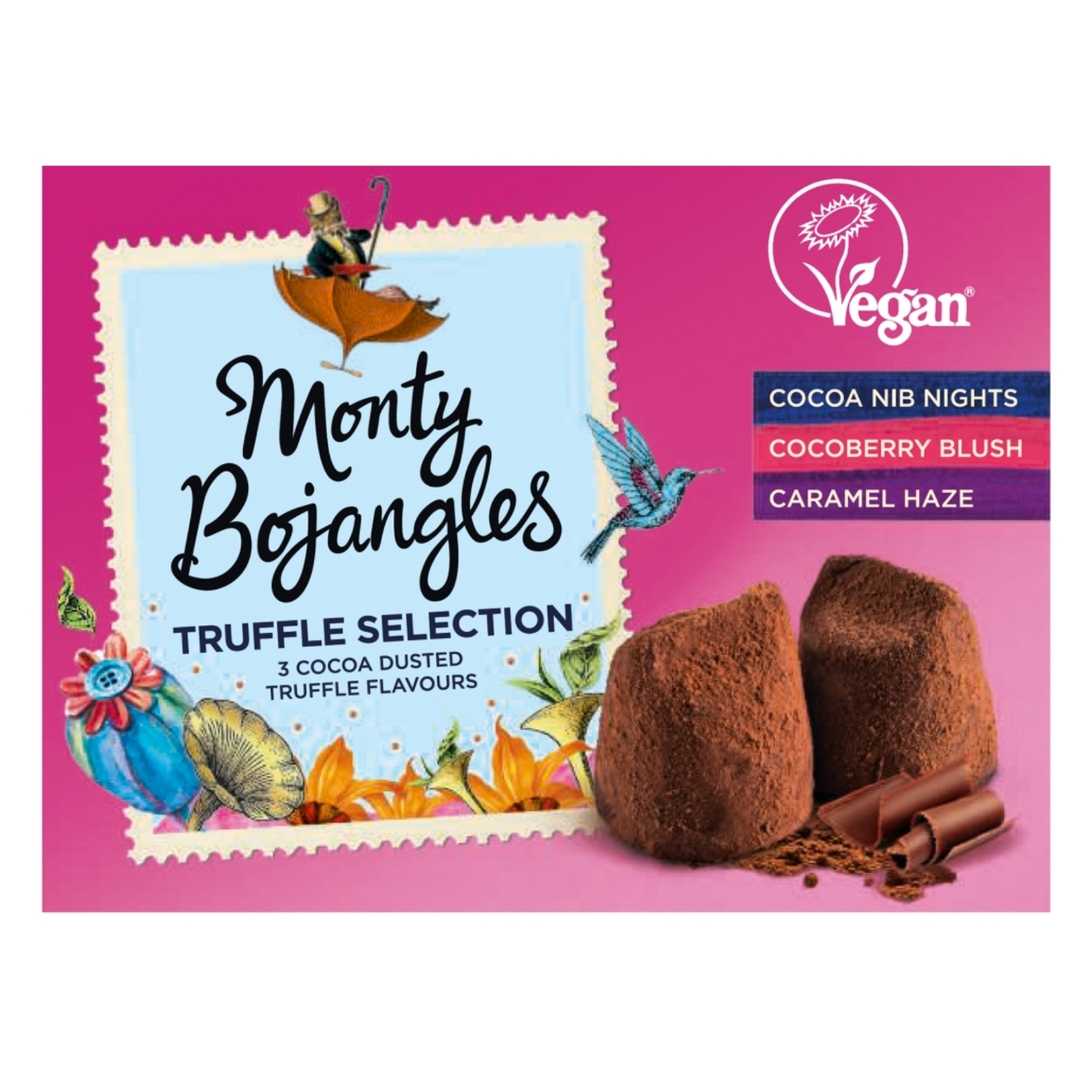 MONTY BOJANGLES VEGAN CHOCOLATEY TRUFFLES SELECTION 135G