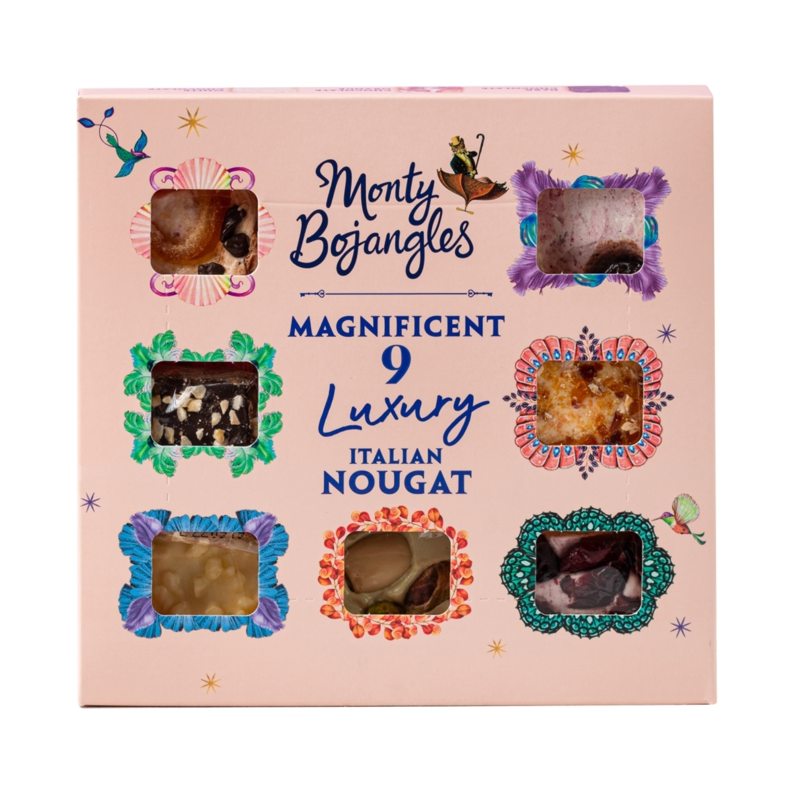 MONTY BOJANGLES MAGNIFICENT LUXURY ITALIAN NOUGAT COLLECTION SHARING GIFT BOX 135G