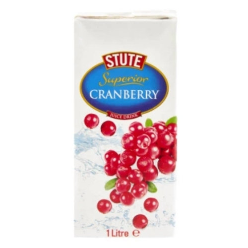 STUTE SUPERIOR CRANBERRY JUICE DRINK 12X 1L