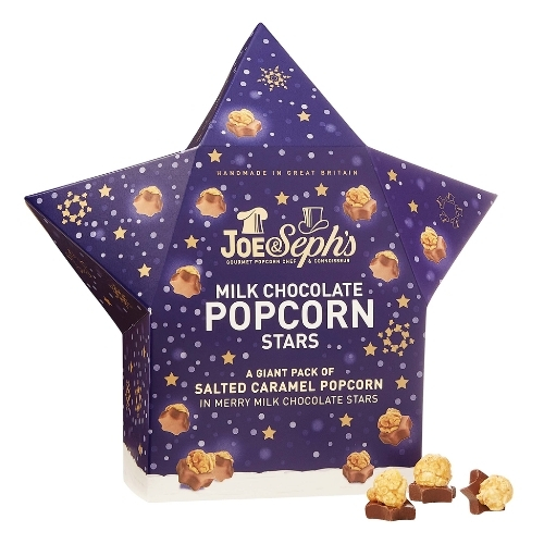 JOE & SEPH'S MILK CHOCOLATE STARS FESTIVE MINI GIFT BOX 105G-XMAS