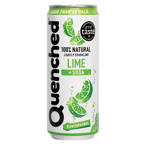 QUENCHED LIME & SODA SGL CAN 330ML