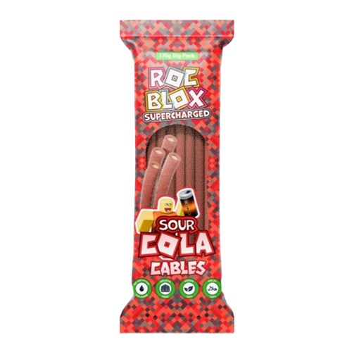 ROCBLOX SUPERCHARGED SOUR COLA CABLES 170G