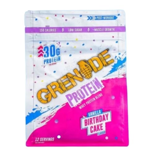 GRENADE PROTEIN POWDER BIRTHDAY CAKE 480G