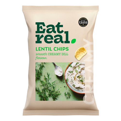 EAT REAL CREAMY DILL LENTIL CHIPS SHARING 95G
