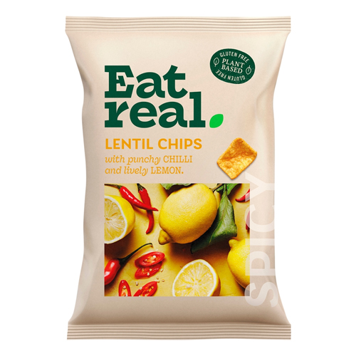 EAT REAL CHILLI & LEMON HUMMUS CHIPS SHARING 110G