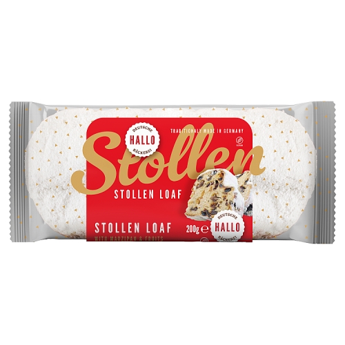 HALLO DEUTSCHE MARZIPAN STOLLEN LOAF 200G-XMAS
