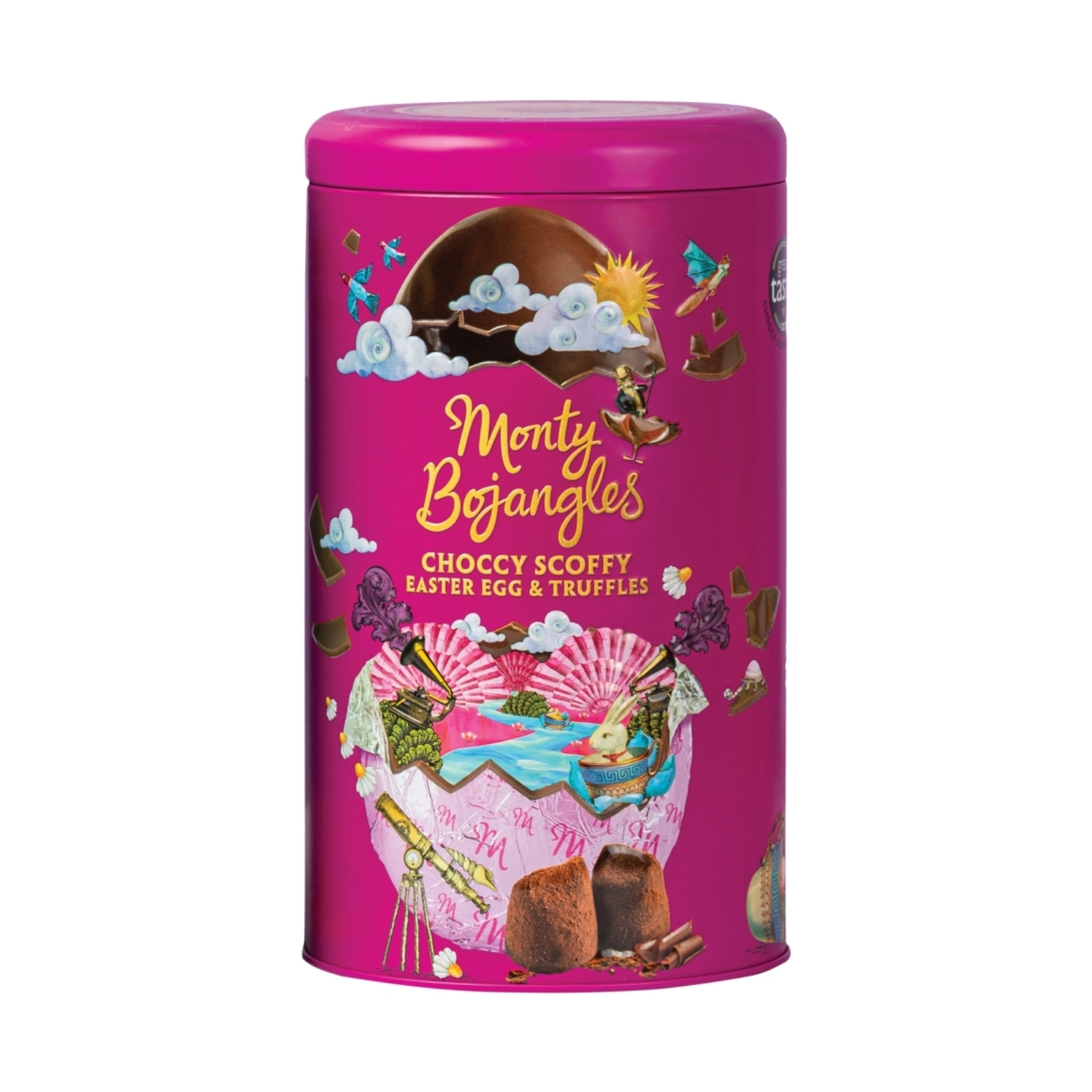MONTY BOJANGLES MILK EASTER EGG & CHOCCY SCOFFY TRUFFLES GIFT TIN 175G