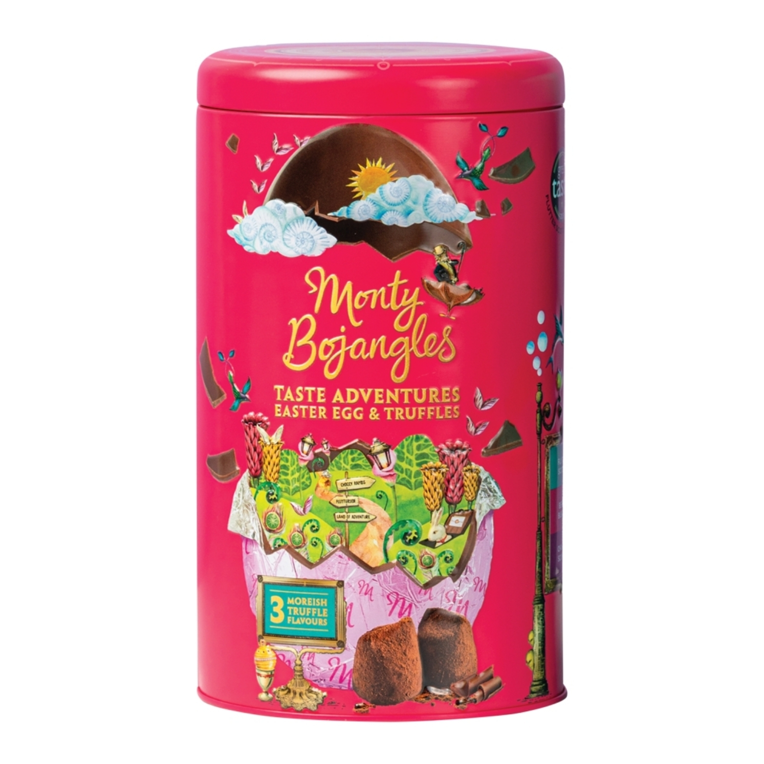 MONTY BOJANGLES MILK EASTER EGG & TASTE ADVENTURES TRUFFLES GIFT TIN 175G