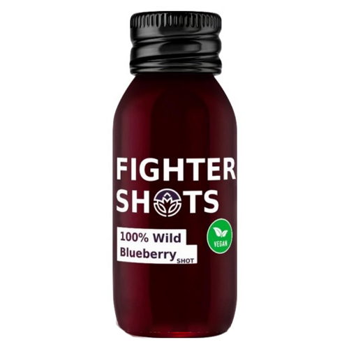 FIGHTER SHOTS + 100% WILD BLUEBERRY 60ML