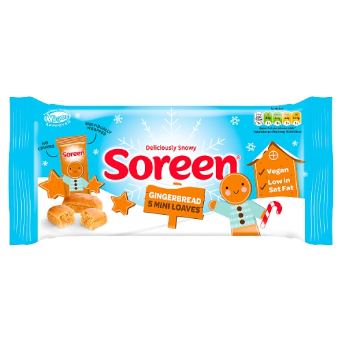 SOREEN XMAS GINGERBREAD MINI LOAVES 5S-XMAS