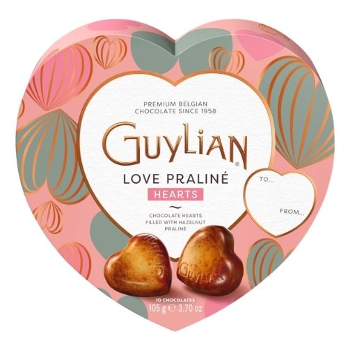 GUYLIAN 10 LOVE PRALINE HEARTS CHOCOLATE 105G-XMAS
