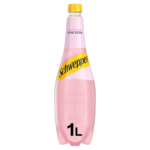 SCHWEPPES RUSSCHIAN PINK SODA PET 1L