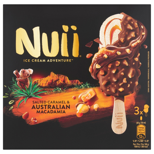 NUII ICE CREAM ADVENTURE SALTED CARAMEL & AUSTRALIAN MACADAMIA  270ML