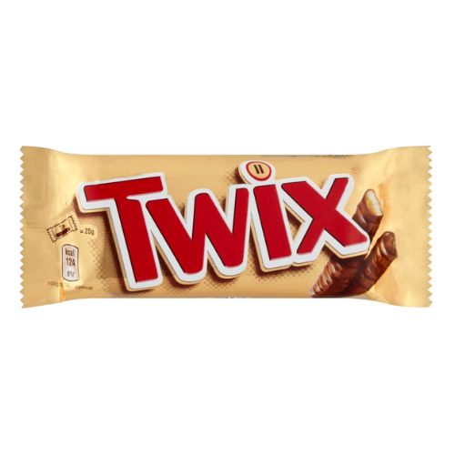 TWIX CHOCOLATE BISCUIT TWIN BARS 50G