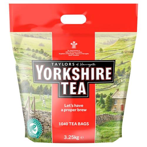 TAYLORS YORKSHIRE TEA 1040 TEA BAGS 3.25KG