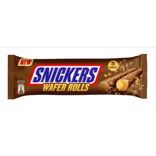SNICKERS WAFER ROLLS 12PK 22.5G