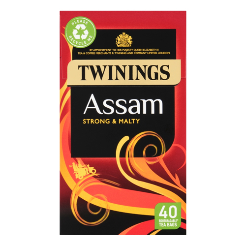 TWININGS ASSAM 40 TEA BAGS 100G